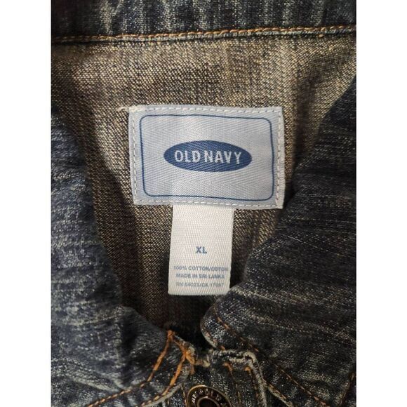 Old Navy Denim Jacket Womens XL Blue Stretch (R) - Picture 5 of 7